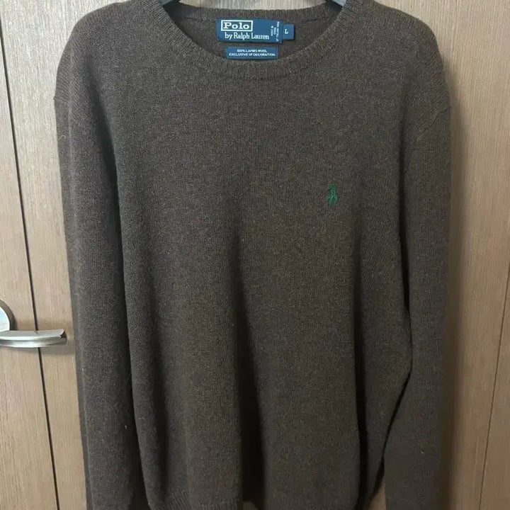 [BUNJANG] Polo Ralph Lauren Lambswool Knit Brown L / POLO 폴로랄프로렌 렘스울 브라운 니트 L