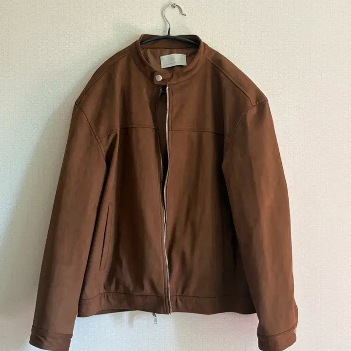 [BUNJANG] Mood Inside Vegan Suede Biker Jacket / M) 무드인사이드 비건 스웨이드 바이커 자켓