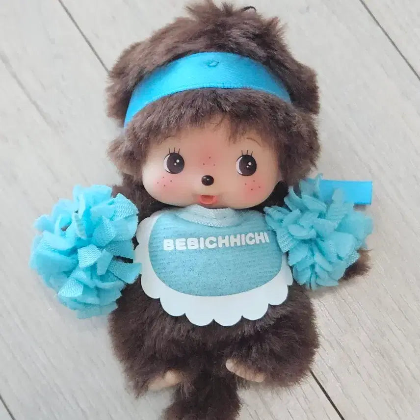 [BUNJANG] Cheerleader Monchichi Monkey Keychain Doll / 응원 베비치치 치어리더 몬치치 키링 인형 원숭이