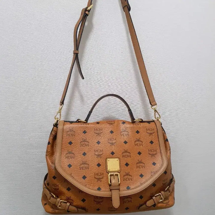 [BUNJANG] MCM Visetos Shoulder Bag Brown / MCM 비세토스 숄더백 브라운