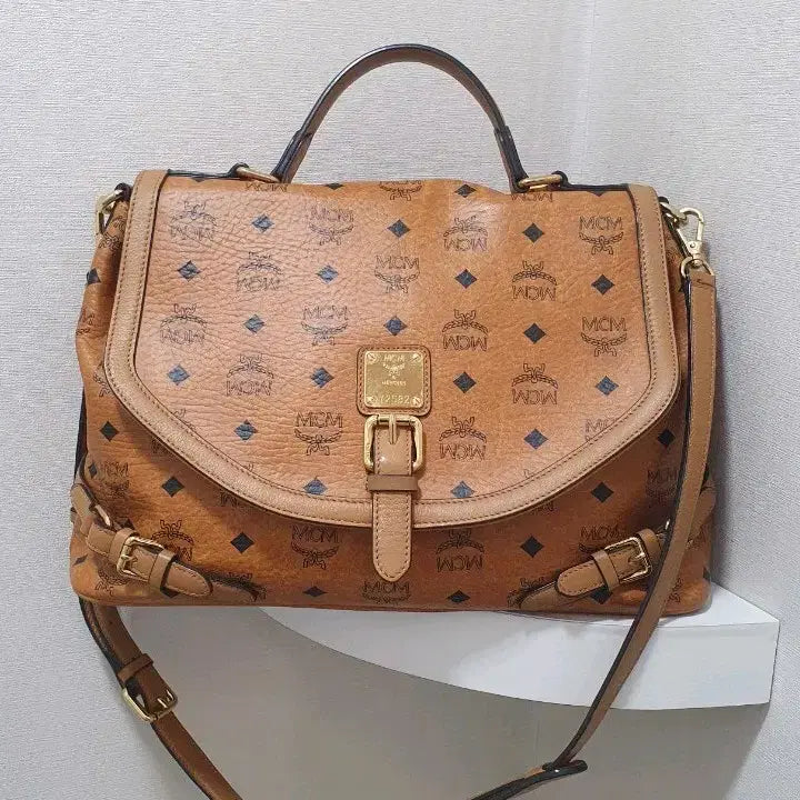 [BUNJANG] MCM Visetos Shoulder Bag Brown / MCM 비세토스 숄더백 브라운
