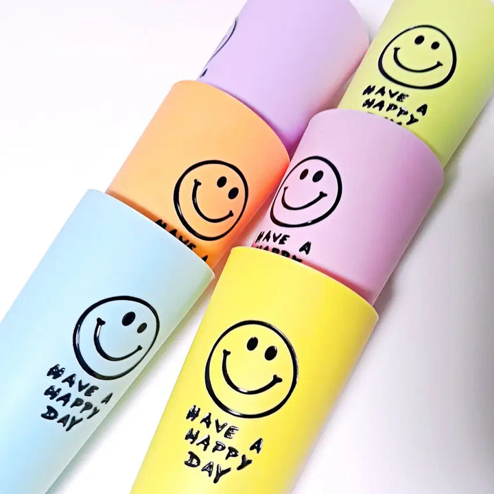 [BUNJANG] Pastel Smile Cup Set (6 Pieces) / 파스텔 스마일 컵 6개 세트