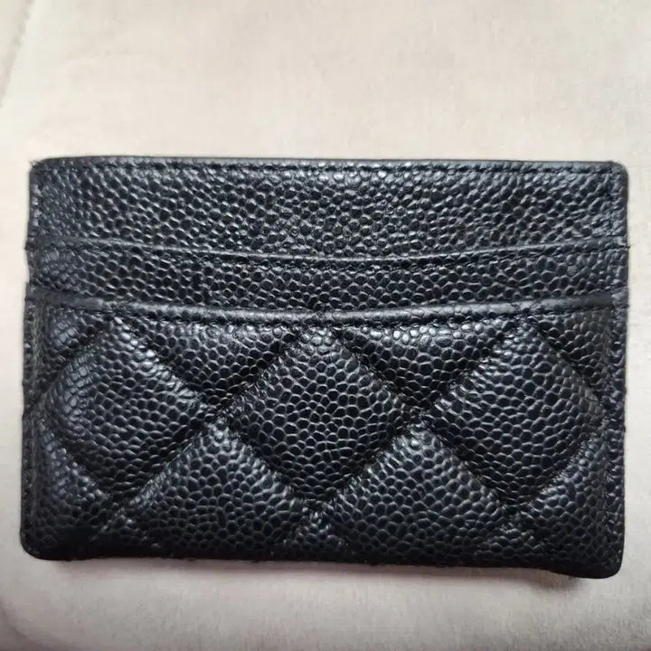 [BUNJANG] Chanel Caviar Card Holder Black / 샤넬 캐비어 카드지갑 블랙