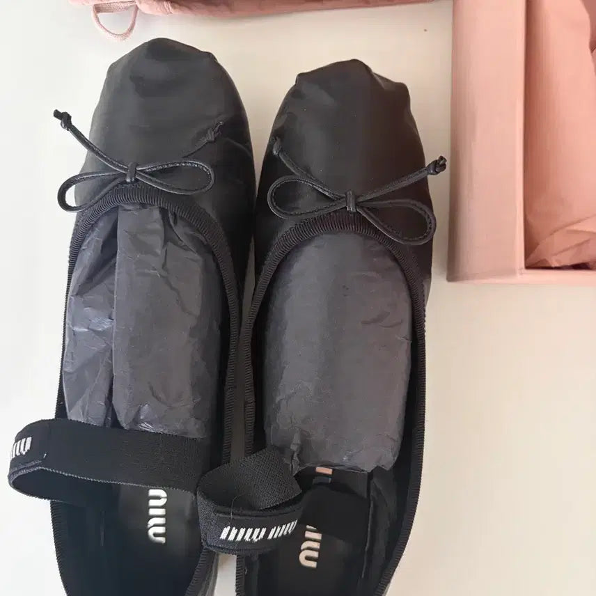 [BUNJANG] Miu Miu Leather Ballerina Flats Size 37.5 / 미우미우 발레리나 플랫 (레더) 37.5