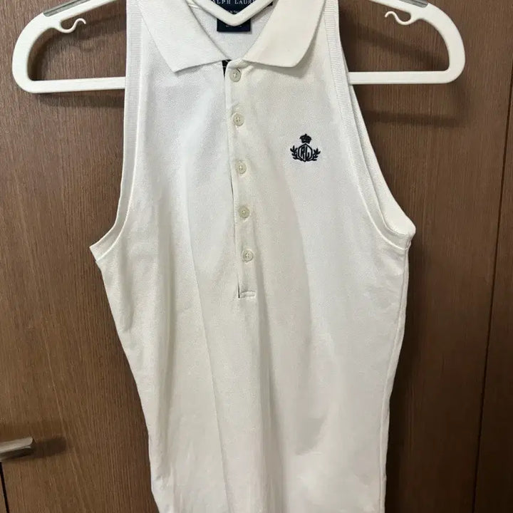 [BUNJANG] Ralph Lauren White Sleeveless Halter Top M / RL 랄프로렌 화이트 슬리브리스 홀터넥 나시 M