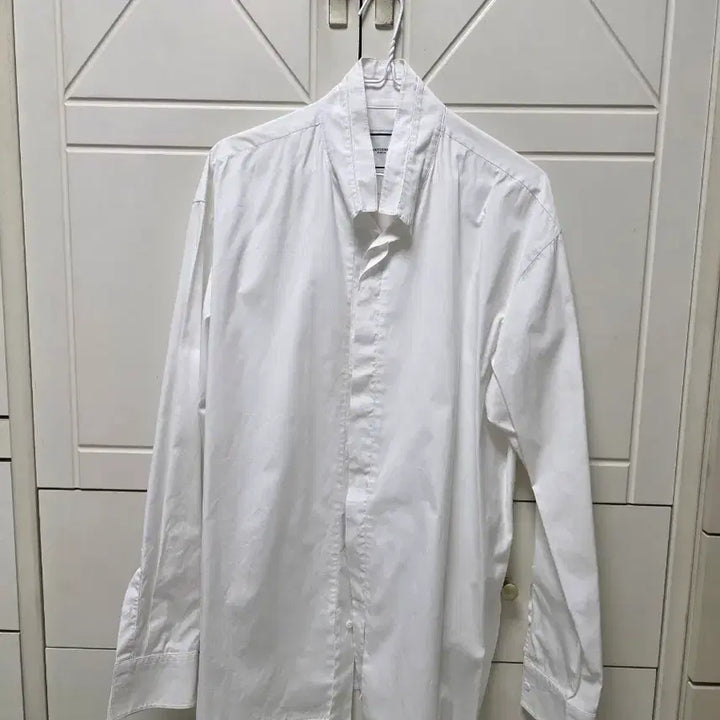 [BUNJANG] Wooyoungmi White Mandarin Collar Shirt Size 50 / 우영미 화이트셔츠 50사이즈