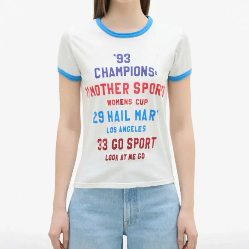[BUNJANG] Thom Grey Hound "Mother Denim" The Lil Goodie Ringer T-Shirt / [S] 톰그레이하운드 MOTHER DENIM 더 릴 굿디 링거 티셔츠 새