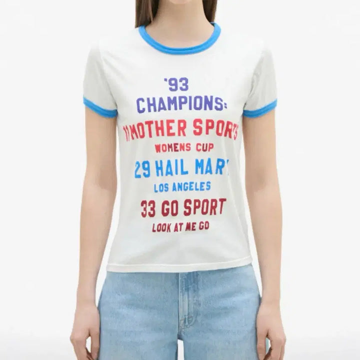 [BUNJANG] Thom Grey Hound "Mother Denim" The Lil Goodie Ringer T-Shirt / [S] 톰그레이하운드 MOTHER DENIM 더 릴 굿디 링거 티셔츠 새