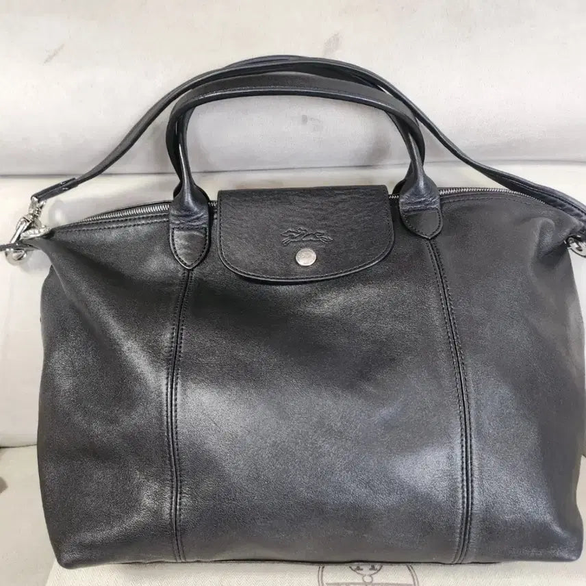 [BUNJANG] Longchamp Leather Tote Crossbody Bag / 롱샴 레더 토트 크로스백