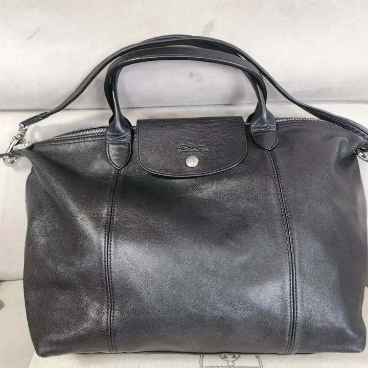 [BUNJANG] Longchamp Leather Tote Crossbody Bag / 롱샴 레더 토트 크로스백