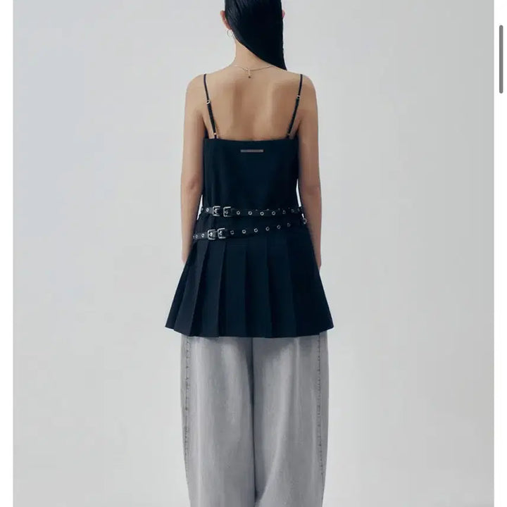 [BUNJANG] Triming Bird Apron Pleated One-piece Dress / 트리밍버드 플리츠 원피스 Apron Pleated One-piece