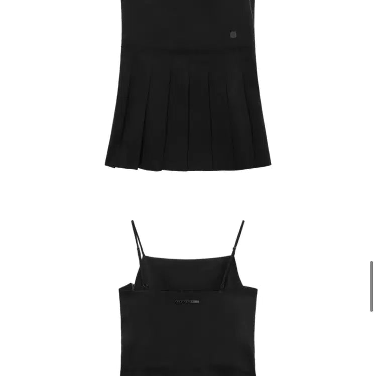 [BUNJANG] Triming Bird Apron Pleated One-piece Dress / 트리밍버드 플리츠 원피스 Apron Pleated One-piece