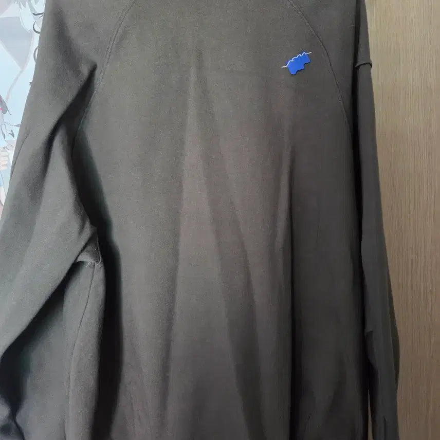 [BUNJANG] Ader Error Logo Sweatshirt Khaki A2 / 아더에러 로고 맨투맨 카키 A2