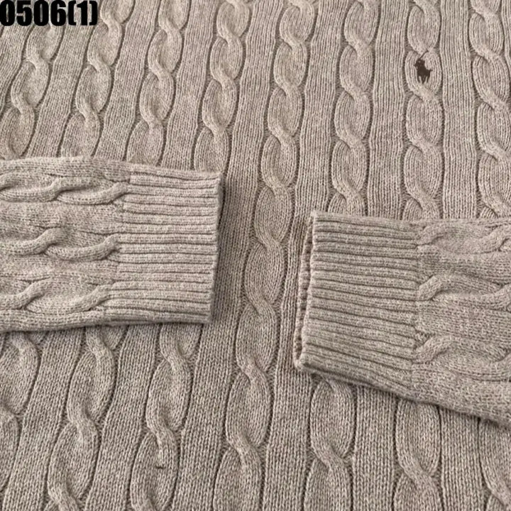 [BUNJANG] Polo Ralph Lauren Cable Knit Sweater Beige XL / 폴로 랄프로렌 케이블 니트 스웨터 베이지 XL 큐알 정품