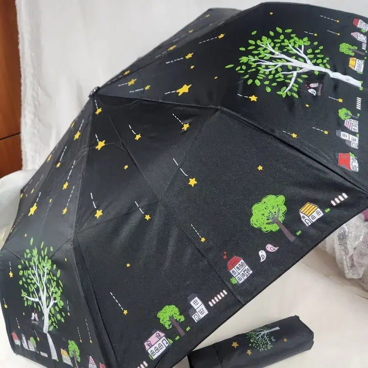 [BUNJANG] Pierre Cardin Automatic 3-Section Folding Umbrella / 피에르가르뎅 나무 자동3단우산 새상품