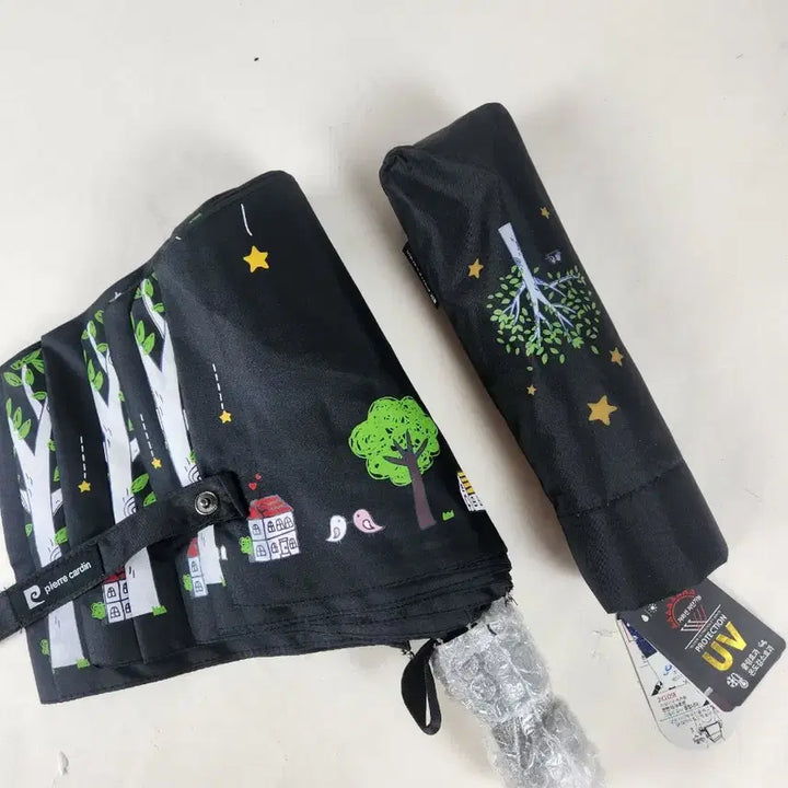 [BUNJANG] Pierre Cardin Automatic 3-Section Folding Umbrella / 피에르가르뎅 나무 자동3단우산 새상품