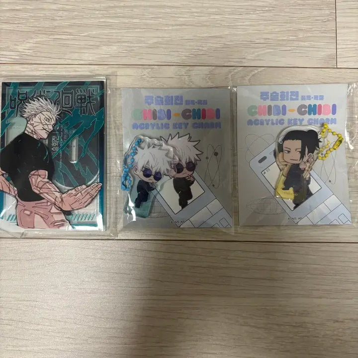 [BUNJANG] Jujutsu Kaisen Gojo Satoru &amp; Geto Suguru Acrylic Keychain Bundle / 주술회전 고죠 게토 아크릴 스탠드 키링 일괄 양도