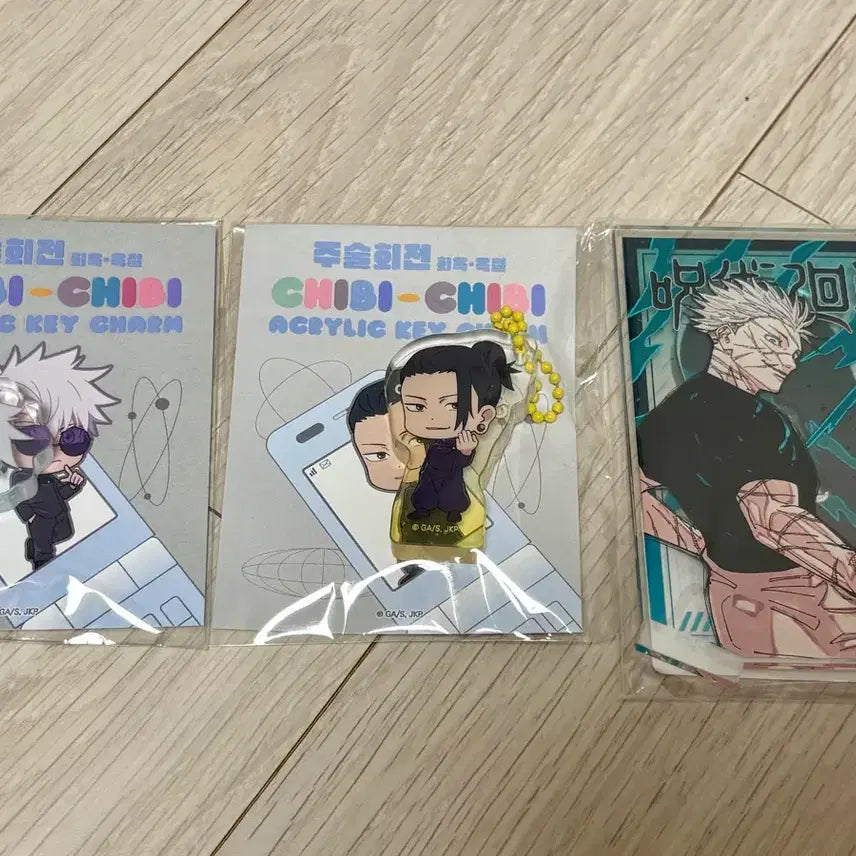 [BUNJANG] Jujutsu Kaisen Gojo Satoru &amp; Geto Suguru Acrylic Keychain Bundle / 주술회전 고죠 게토 아크릴 스탠드 키링 일괄 양도