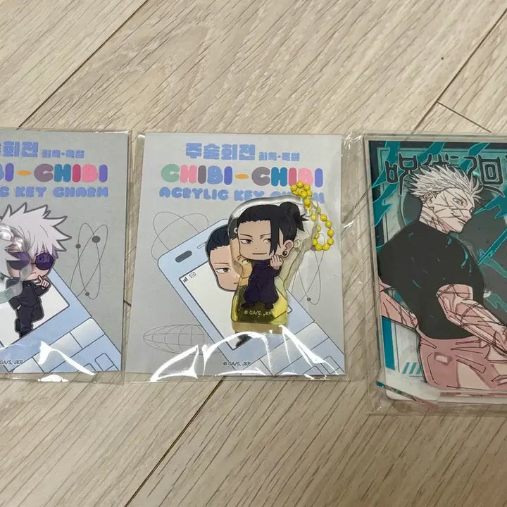 [BUNJANG] Jujutsu Kaisen Gojo Satoru &amp; Geto Suguru Acrylic Keychain Bundle / 주술회전 고죠 게토 아크릴 스탠드 키링 일괄 양도