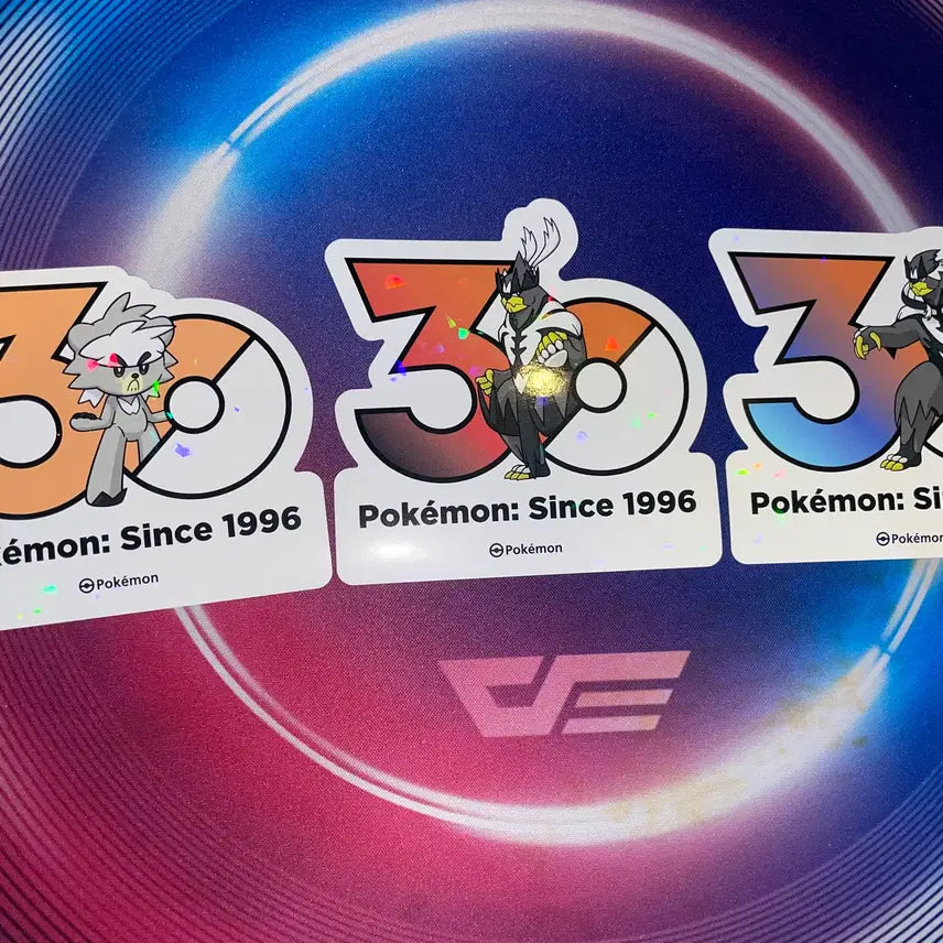 [BUNJANG] Pokemon 30th Anniversary Sticker - Urshifu Line / 포켓몬 30주년 스티커 - 우라오스 라인