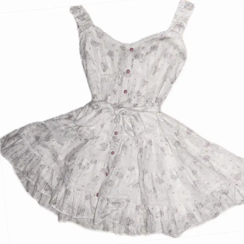 [BUNJANG] Dalgom Jam Project Strawberry Flower Mini Dress Vintage / 딸기쨈 프로젝트 딸기꽃 미니 원피스 빈티지