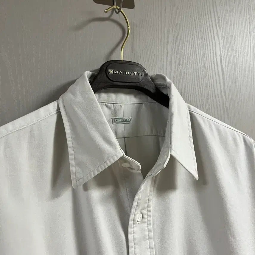 [BUNJANG] Apres Le Marche 25SS Double Weave Twill Regular Collar Shirt Ecru / [3] 25SS 아프레쎄 더블위브 트윌 레귤러 칼라 셔츠 에크루