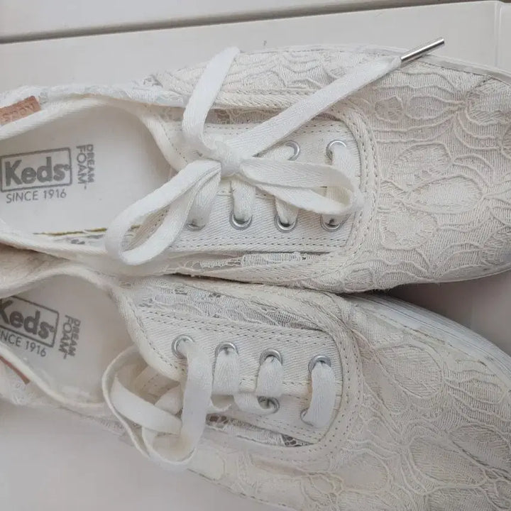 [BUNJANG] Keds Lace White Sneakers / 케즈 레이스 화이트 스니커즈