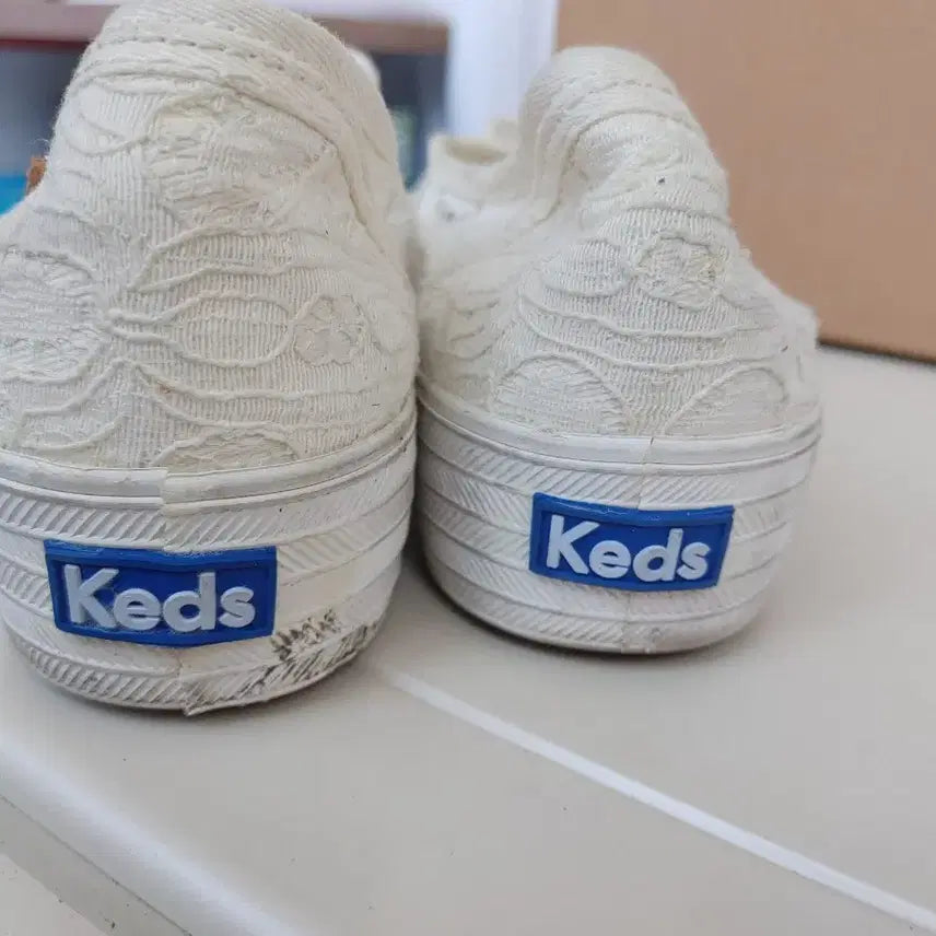 [BUNJANG] Keds Lace White Sneakers / 케즈 레이스 화이트 스니커즈