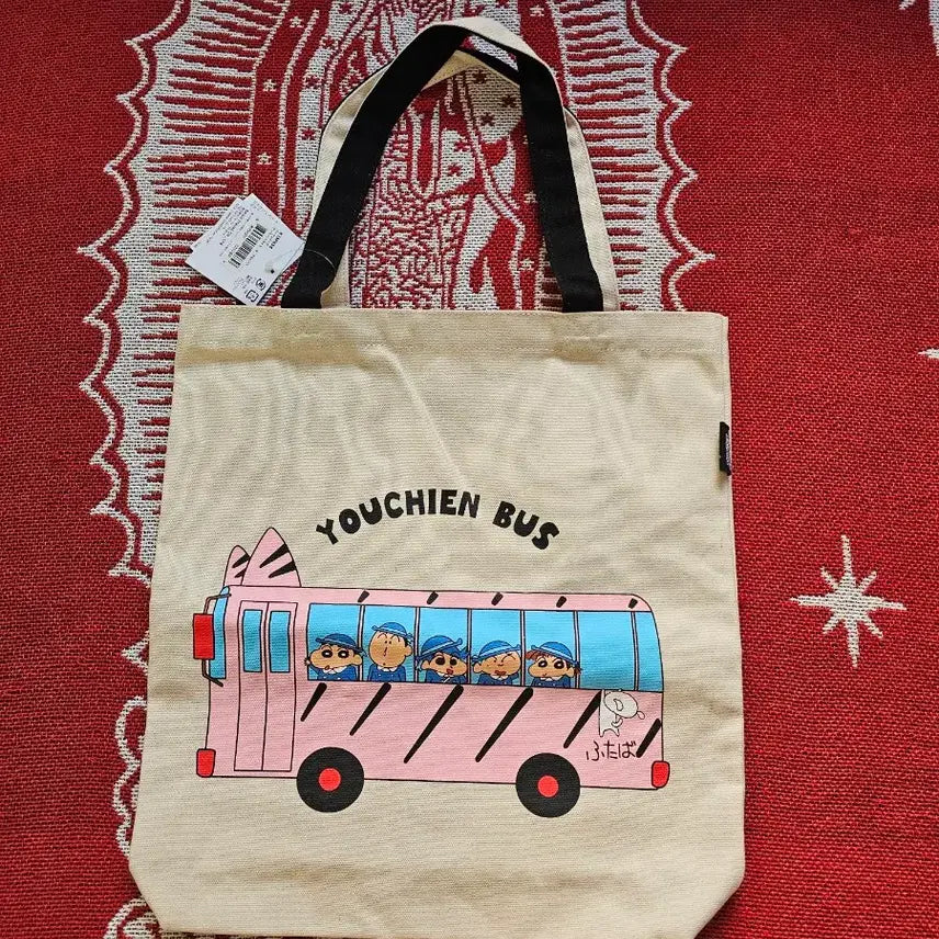[SOLD OUT] [새상품/정품] 짱구는 못말려 떡잎유치원 버스 에코백