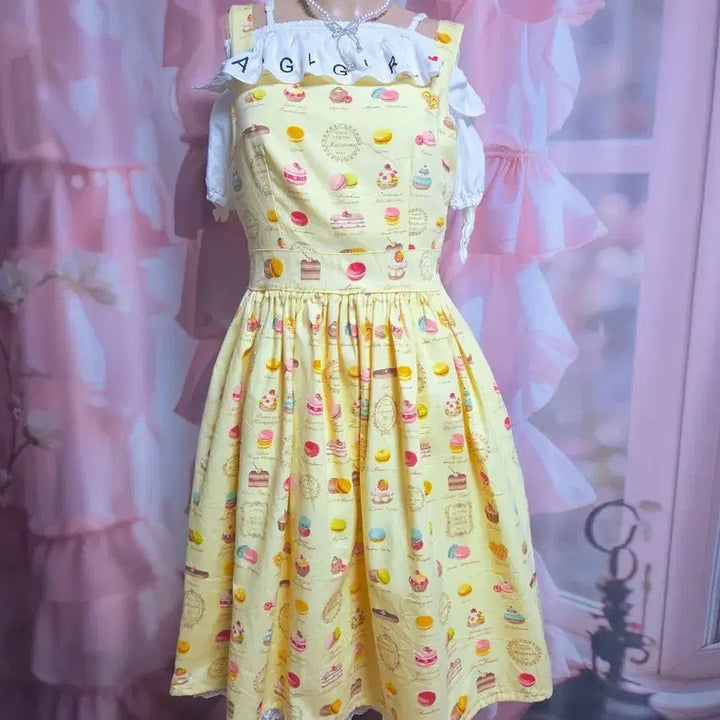 [BUNJANG] Cute Lolita Style Suspender Skirt / 큐티 티파티 서스펜더