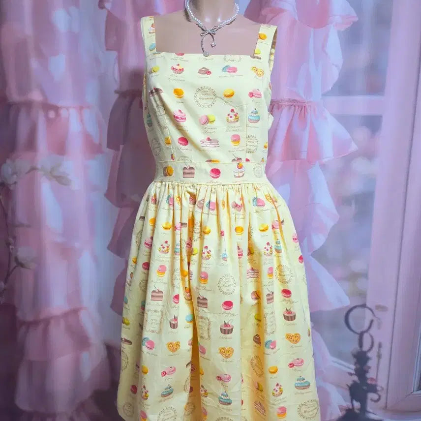 [BUNJANG] Cute Lolita Style Suspender Skirt / 큐티 티파티 서스펜더
