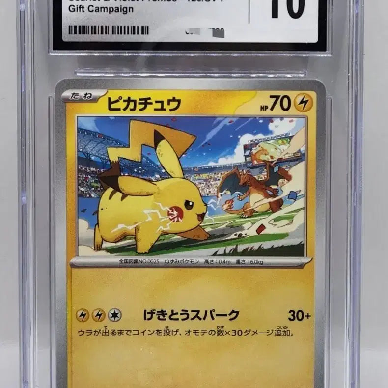 [BUNJANG] Japanese Pokemon Gym Promo Pikachu Charizard CGC 10 / 일본판 포켓몬카드 체육관 짐 프로모 피카츄 리자몽 CGC 10