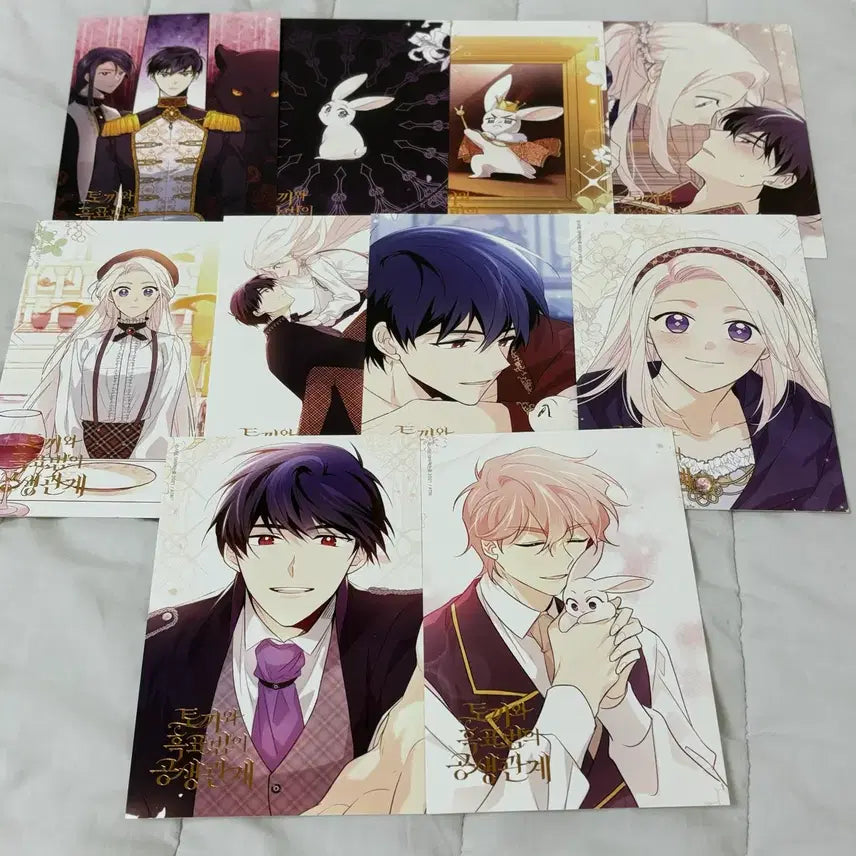 [BUNJANG] The Symbiotic Relationship Between a Rabbit and a Panther Official Goods Postcard Event KakaoPage / 토끼와 흑표범의 공생관계 공식 굿즈 엽서 이벤트 카카오 페이지 카카페
