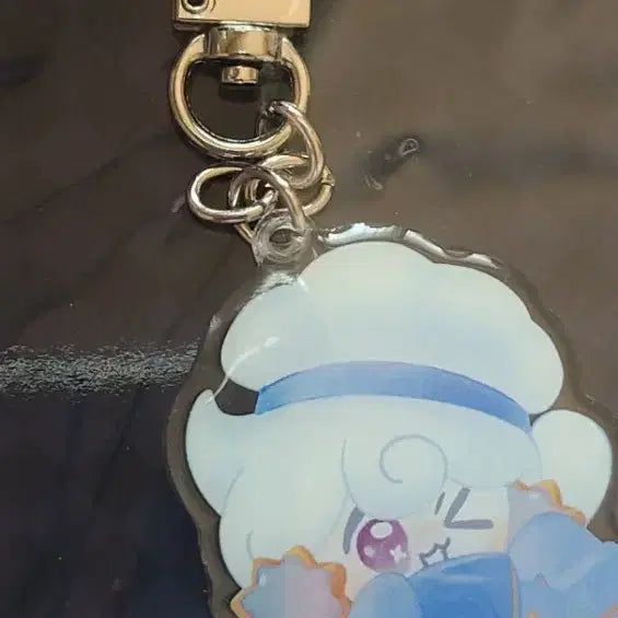 [BUNJANG] Cookie Run Milky / Puff Pastry Acrylic Keyring / 쿠키런 밀키 / 퓨바 아크릴 키링