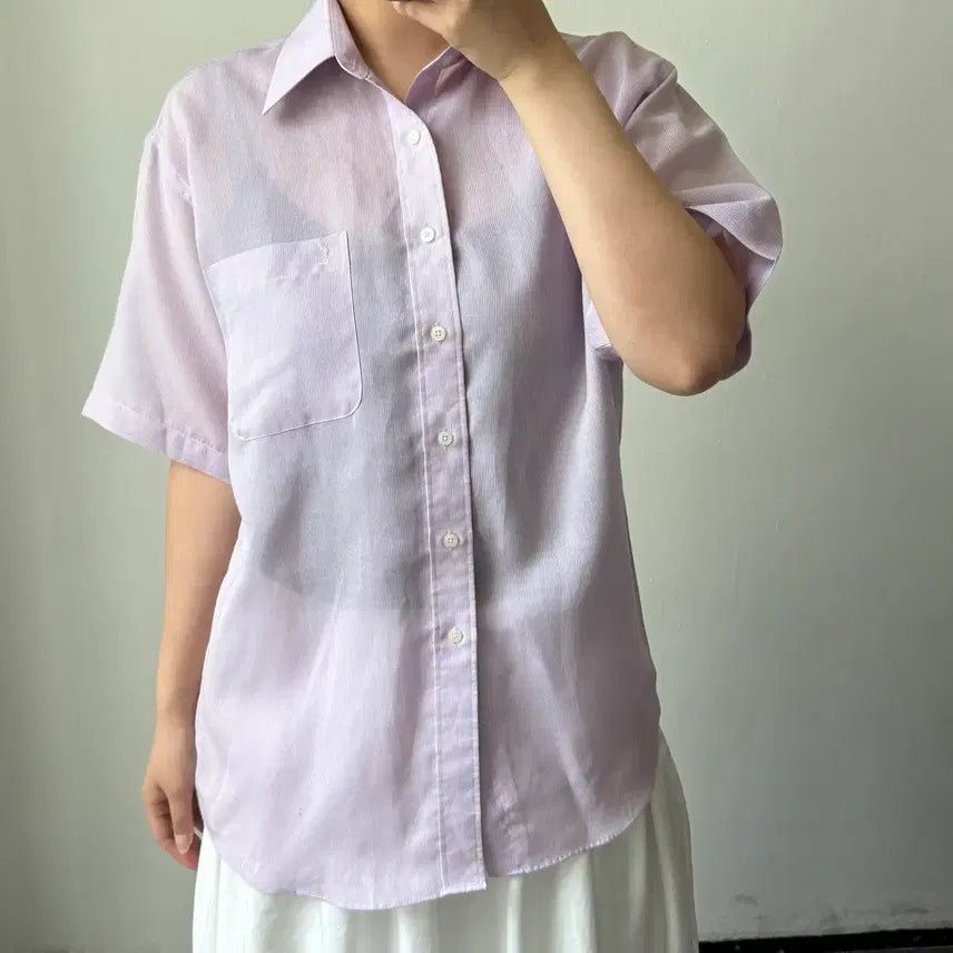 [BUNJANG] Saint Laurent Short Sleeve Shirt / [L] 입생로랑 반팔 셔츠
