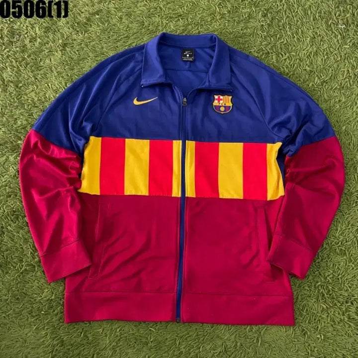 [BUNJANG] Nike FC Barcelona Dry-Fit Track Jacket / 나이키 FC 바르셀로나 트랙 자켓 져지 L 드라이핏