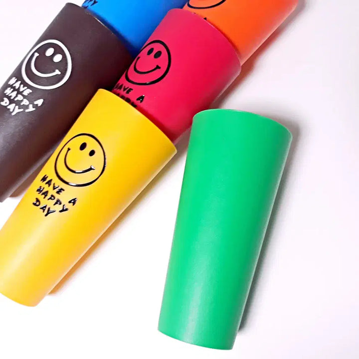 [BUNJANG] Vivid Smile Cups 6 Piece Set / 비비드 스마일 컵 6색 세트