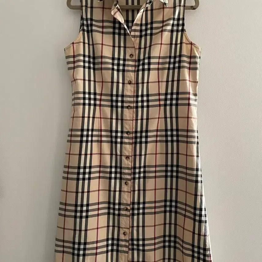 [BUNJANG] Burberry Check Sleeveless Dress / 버버리 체크 슬리브리스 원피스