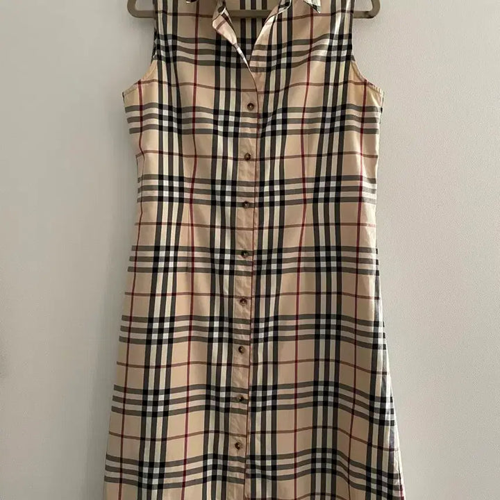 [BUNJANG] Burberry Check Sleeveless Dress / 버버리 체크 슬리브리스 원피스