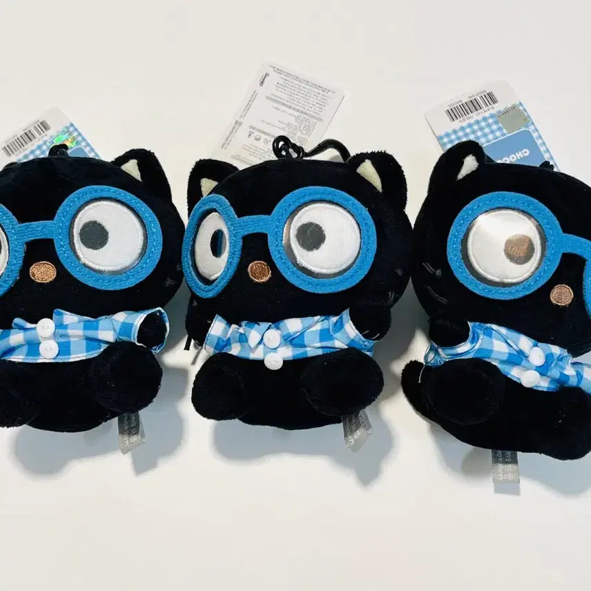 [BUNJANG] Sanrio Chococat Nerd Plush Keychain / 정품) 산리오 너드 초코캣 인형 키링