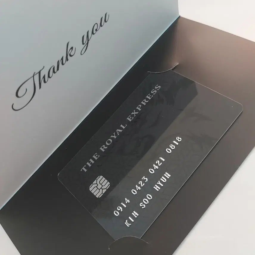 [BUNJANG] Webtoon Secret Side Kim Soo Hyun Black Card Goods / 웹툰 비밀사이 김수현 블랙카드 굿즈
