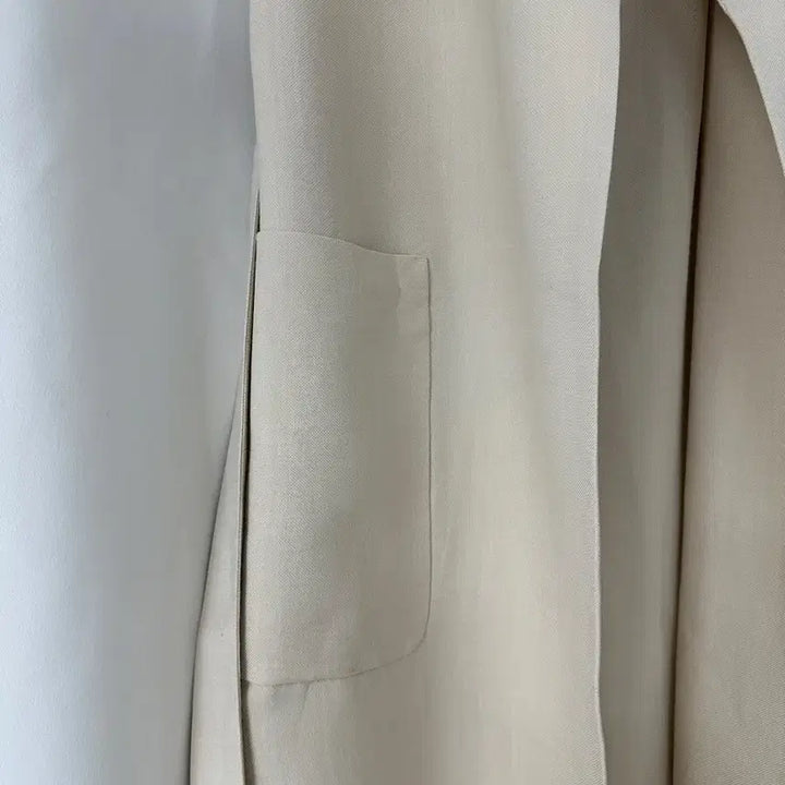 [BUNJANG] Massimo Dutti Beige Linen Long Vest XS / [여성] Massimo Dutti 베이지 롱 린넨 베스트