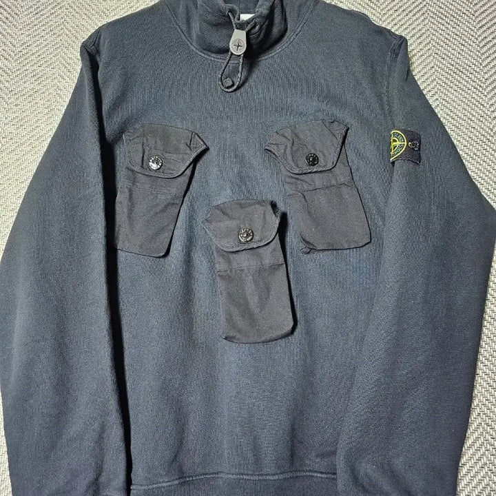 [BUNJANG] Stone Island Magazine High Neck Sweatshirt / 스톤아일랜드 탄창 하이넥 맨투맨