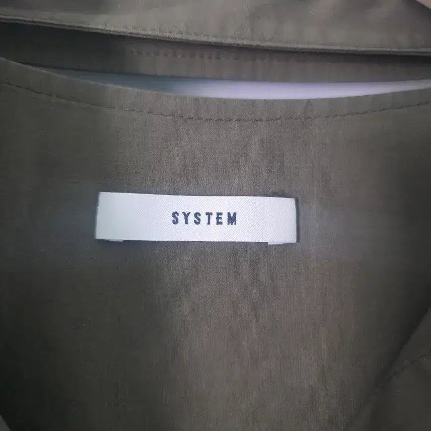 [BUNJANG] System Khaki Oversized Shirt Jacket / SYSTEM 시스템 카키 오버핏 셔츠 자켓 루즈핏 55 66 77