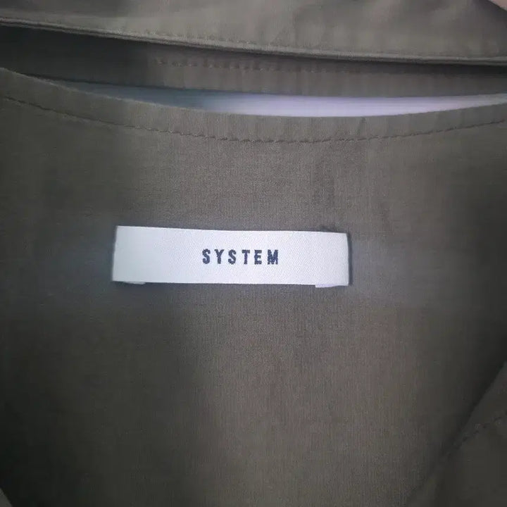 [BUNJANG] System Khaki Oversized Shirt Jacket / SYSTEM 시스템 카키 오버핏 셔츠 자켓 루즈핏 55 66 77