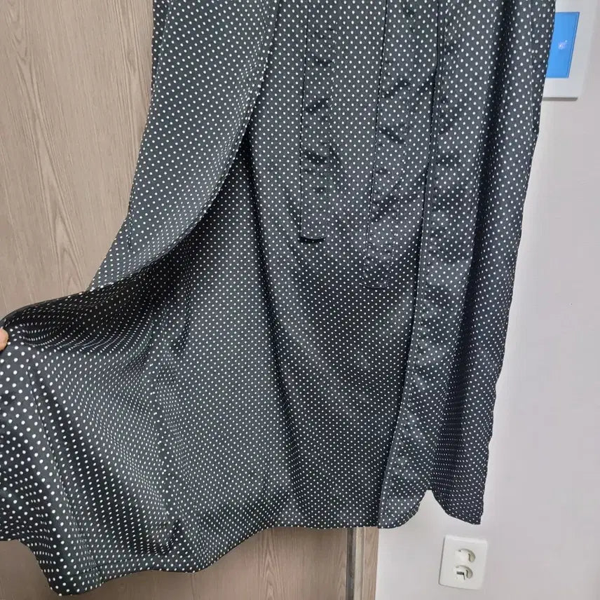 [BUNJANG] Steve J &amp; Yoni P Dot Wrap Long Skirt Black / 스티브요니  도트 랩 롱 스커트 블랙