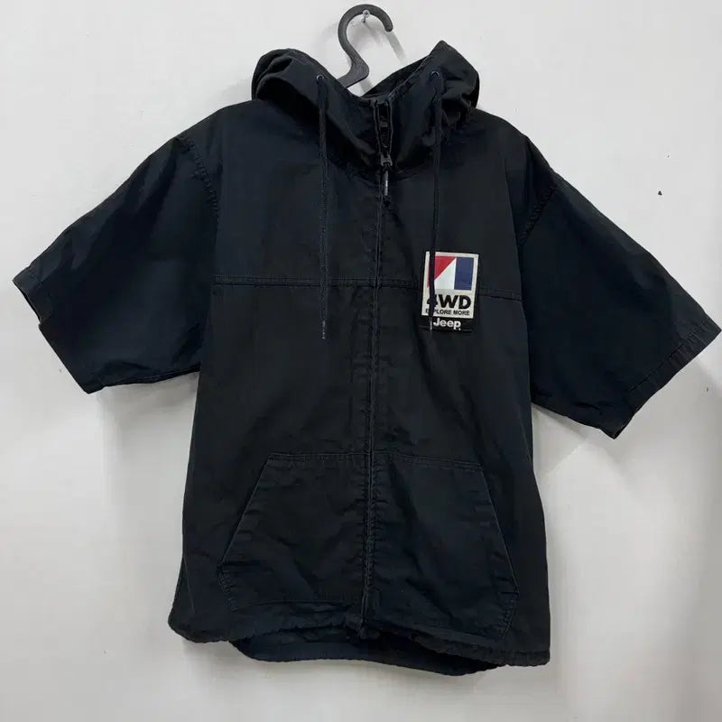 [BUNJANG] Jeep 4WD Short Sleeve Windbreaker Jacket (Size M/95) / [정품/M(95)] 지프 4WD 반팔 바람막이   CC