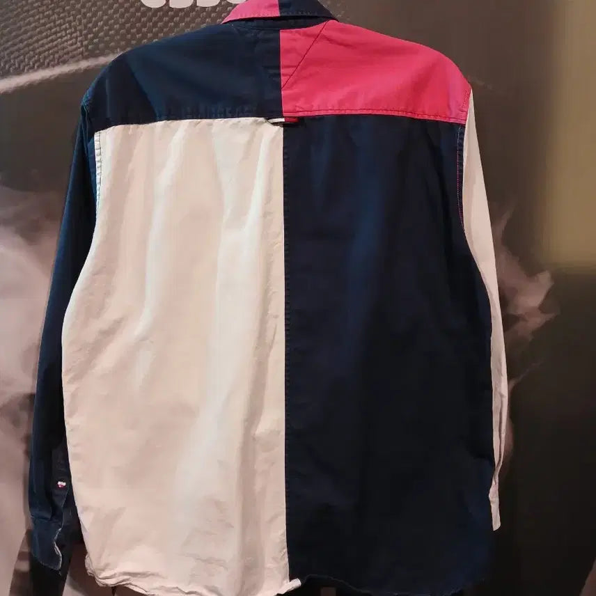 [BUNJANG] Tommy Jeans Archive Color Block Shirt / 타미진스 아카이브 컬러블록 셔츠