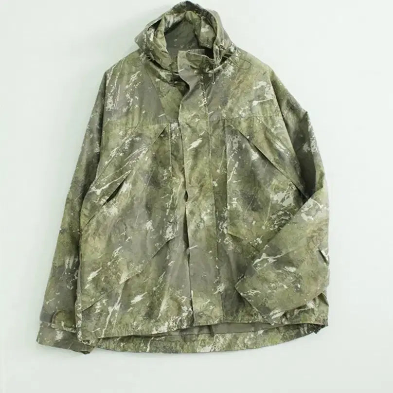 [BUNJANG] Unisex Tie-Dye Pattern Printing Hooded Anorak / [FREE] 타이다이 패턴 프린팅 후드 아노락