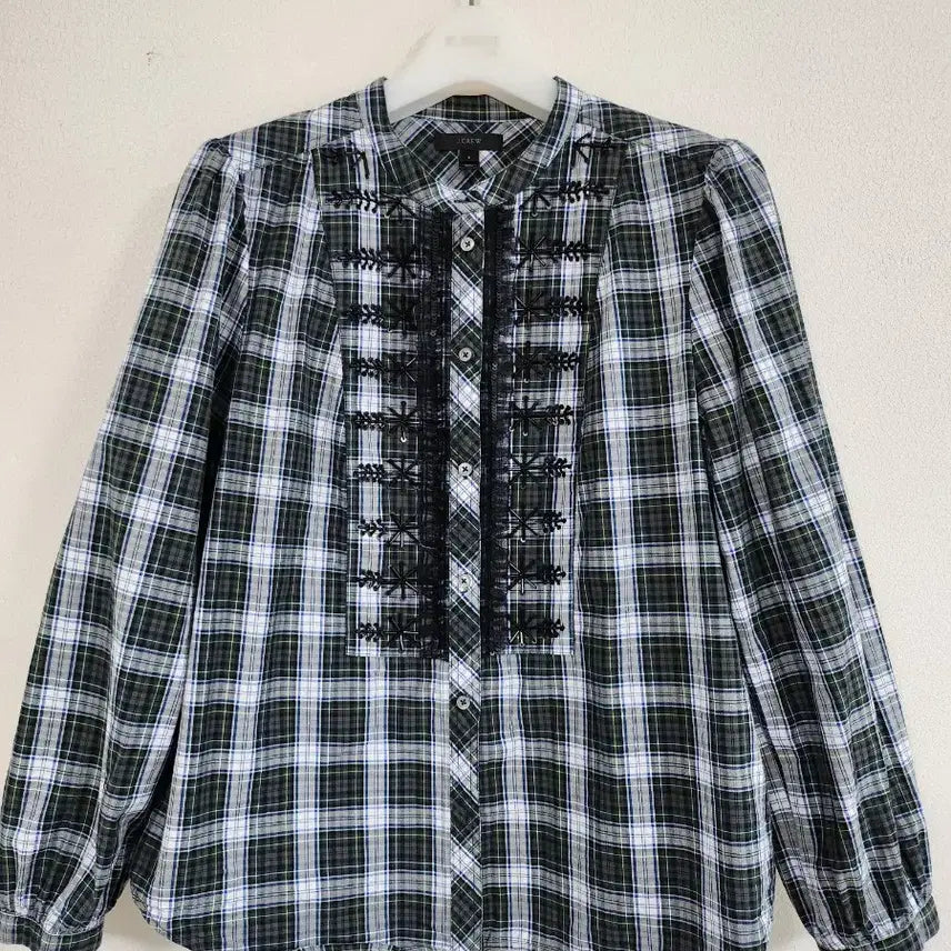 [BUNJANG] J.Crew Check Blouse / 제이크루 체크 블라우스(S